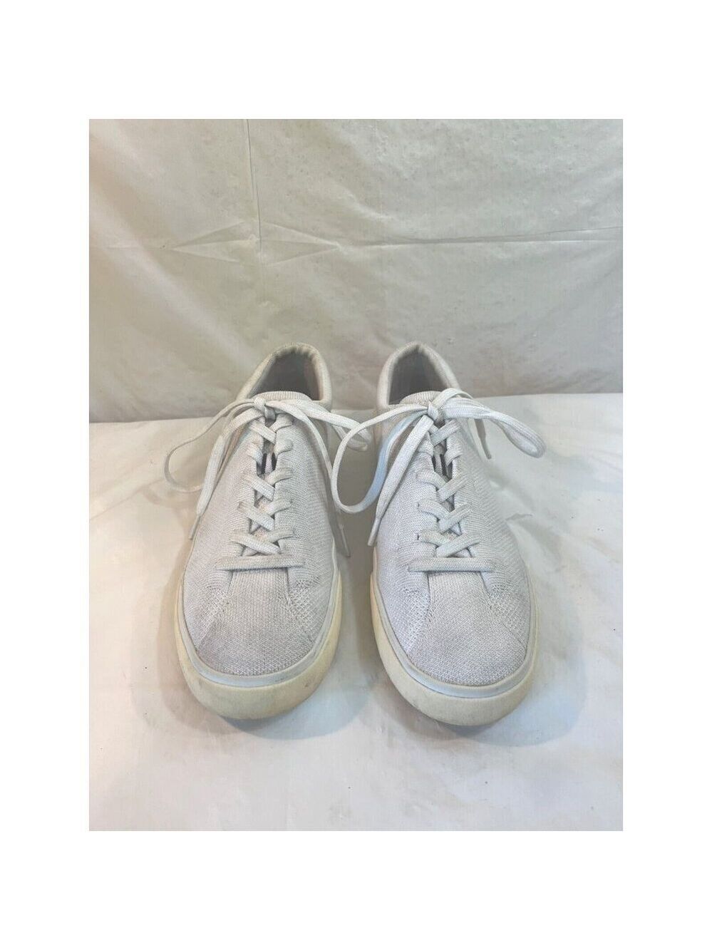 Rothy’s Women’s Sneakers White With Black Stripes On Back Of Heels Sz 10.5